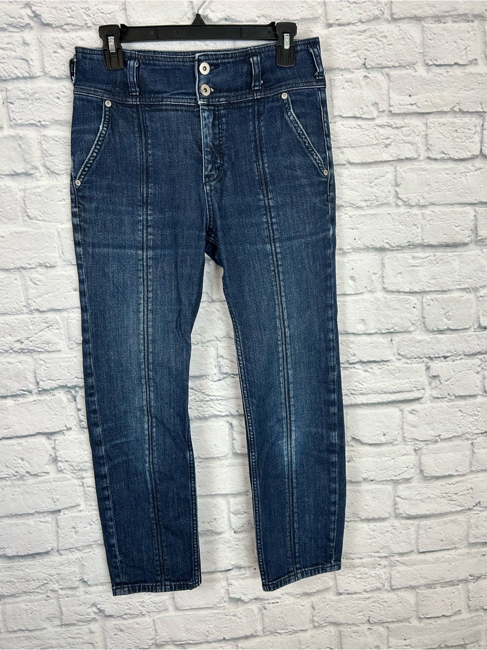 Anthropologie Pilcro and the Letterpress Jeans Size 28 Cropped Straight Leg
